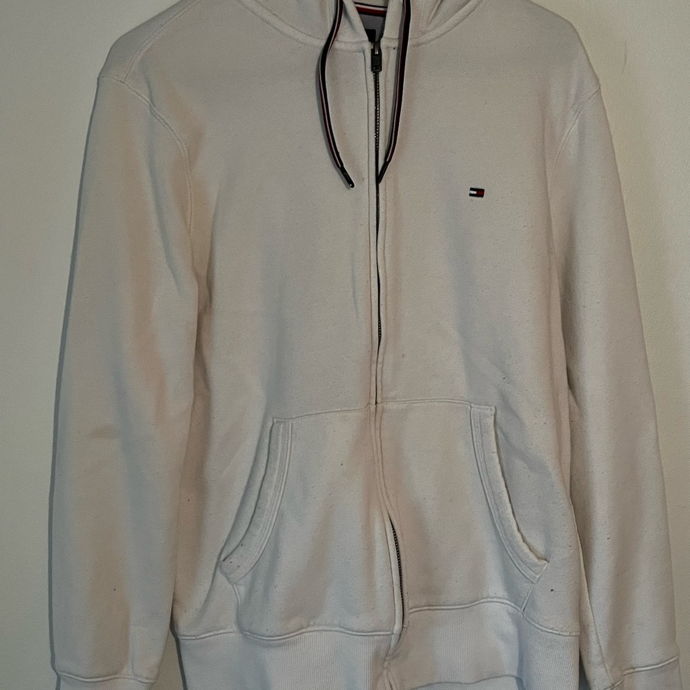 mens white medium tommy hilfiger sweater